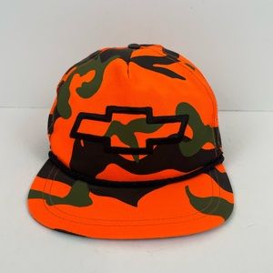 Chevy Vintage Orange Camo Hat